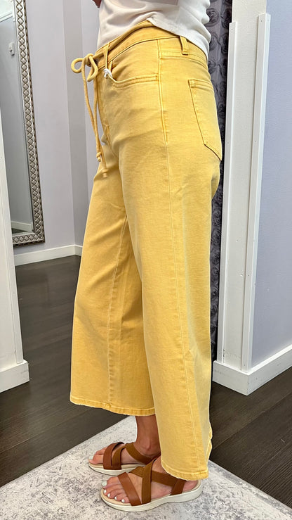 Meadow Walk Wide Leg Jeans in Marigold by Vervet