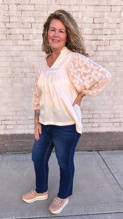 High V-Neck Satin Top