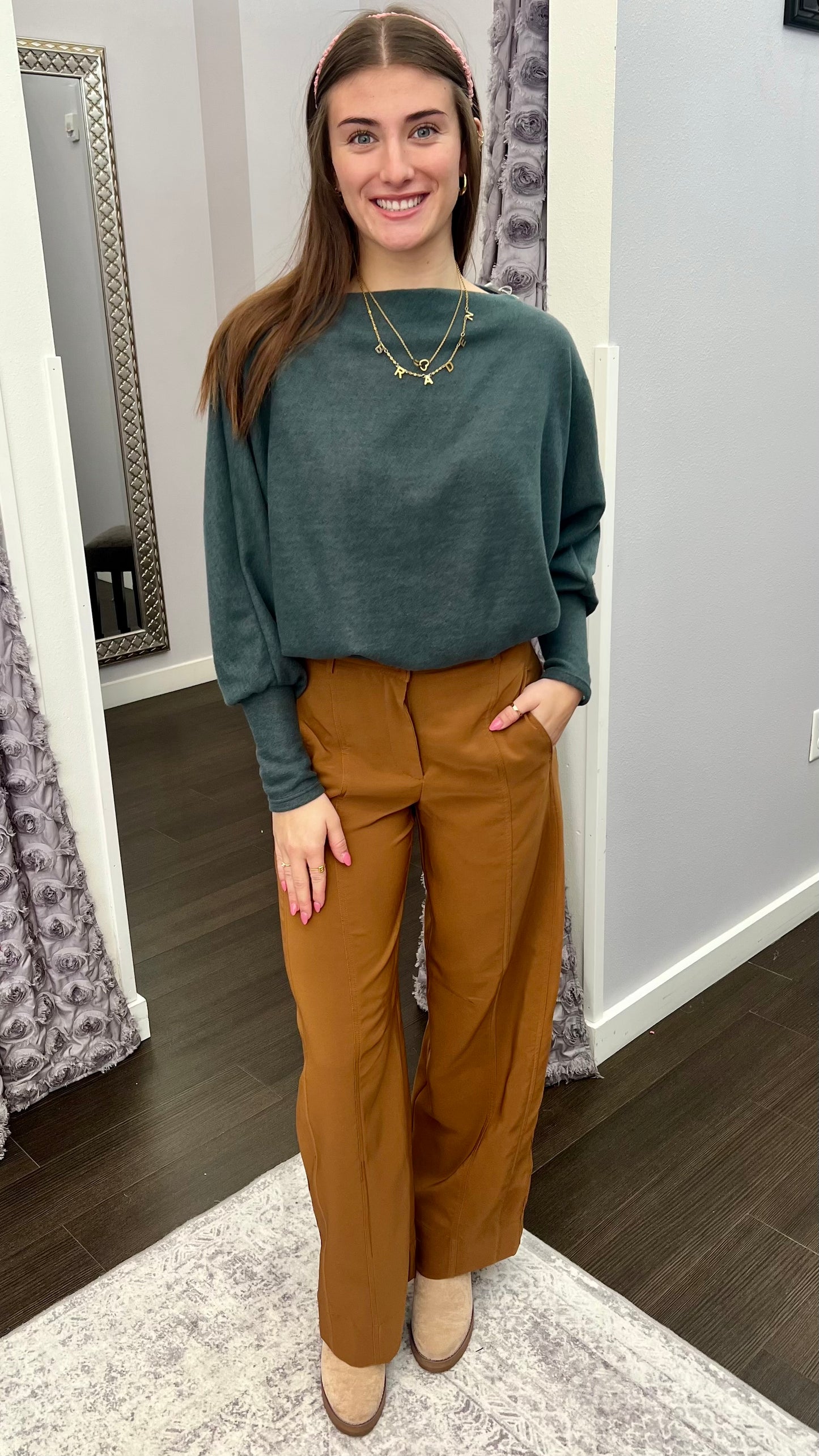 Espresso Run Barrel Pants by Dex