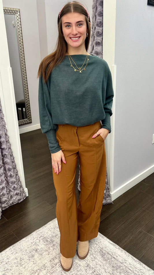 Espresso Run Barrel Pants by Dex