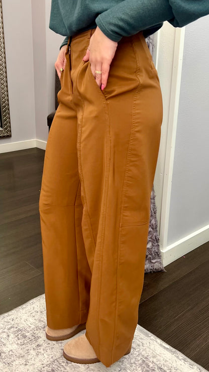 Espresso Run Barrel Pants by Dex