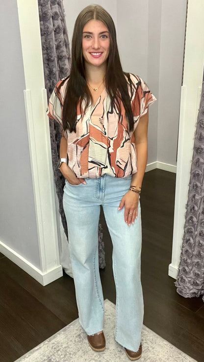 Fiona High Rise Jeans in Rain Drop by Dear John