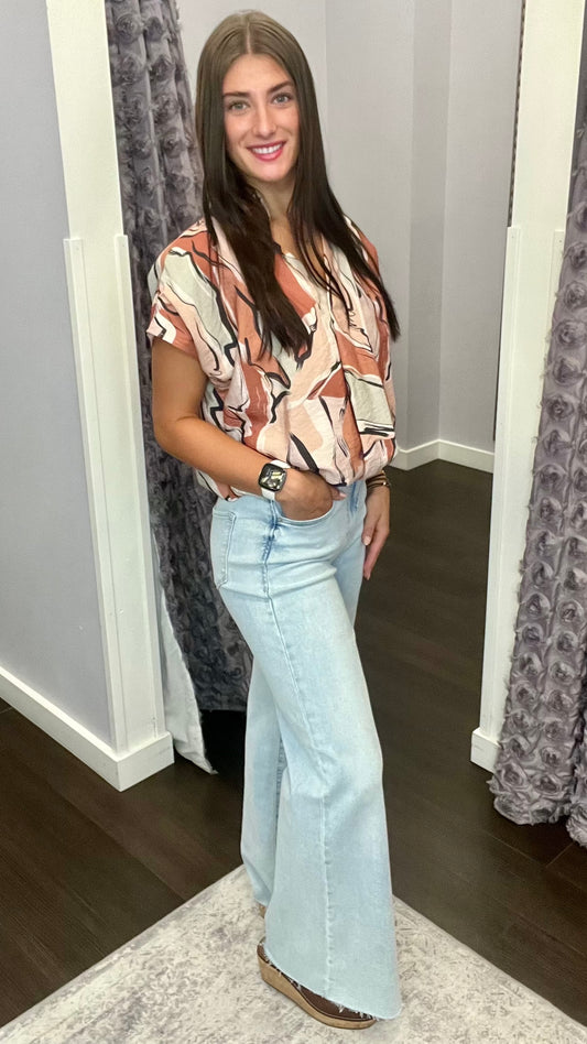 Fiona High Rise Jeans in Rain Drop by Dear John
