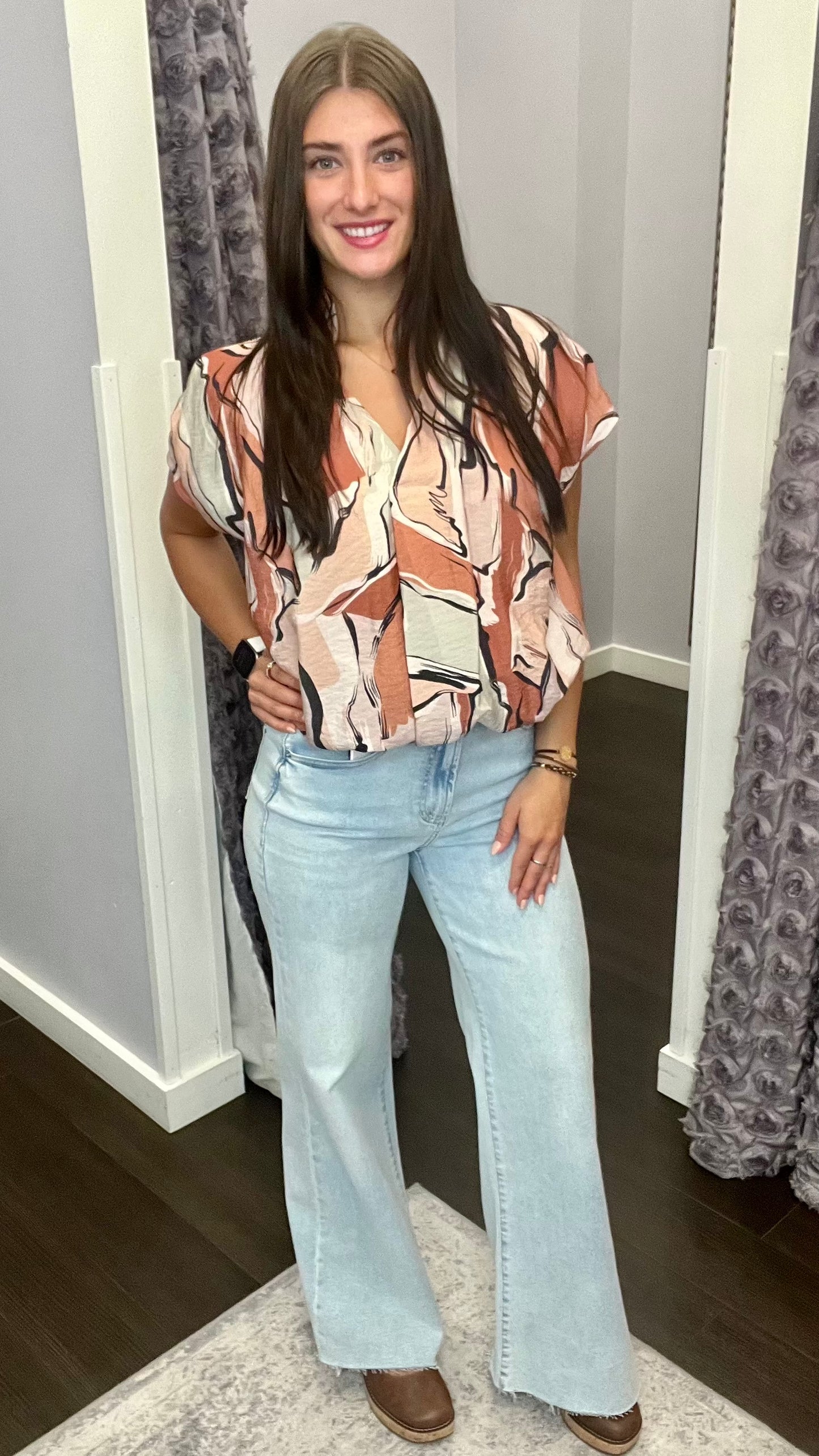Fiona High Rise Jeans in Rain Drop by Dear John