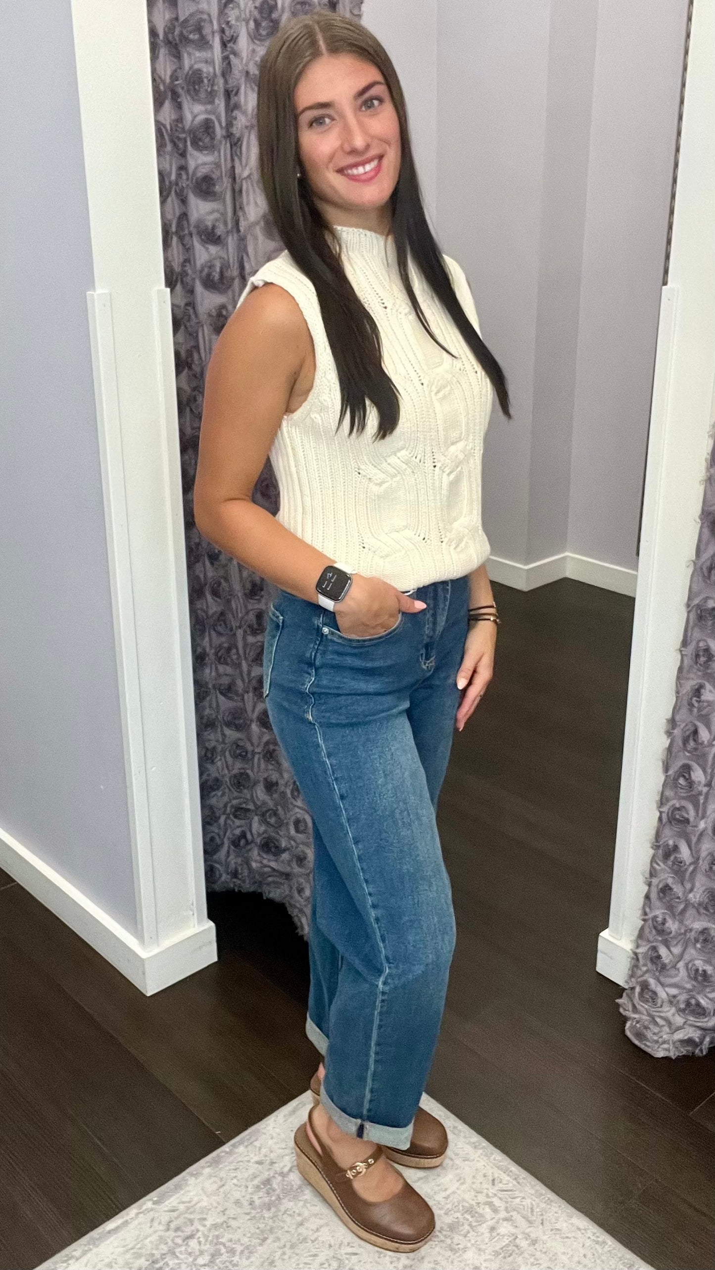 Everett High Rise Jeans in Ocean Bath by Dear John