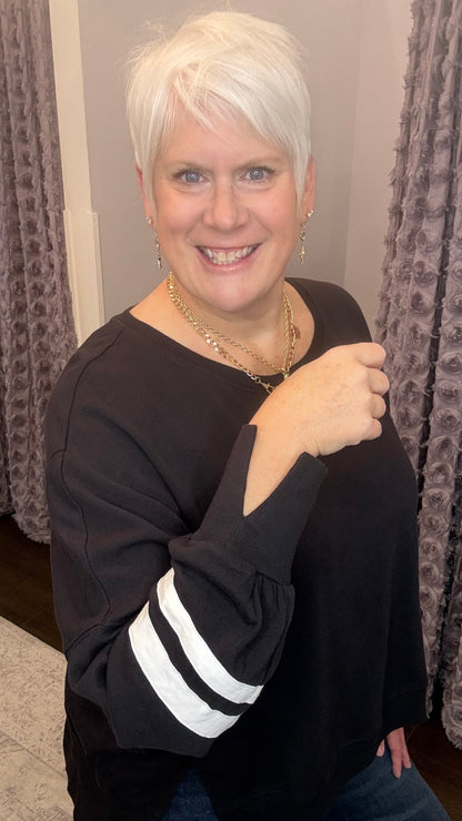 Trenton Pullover in Washed Black by Dear John