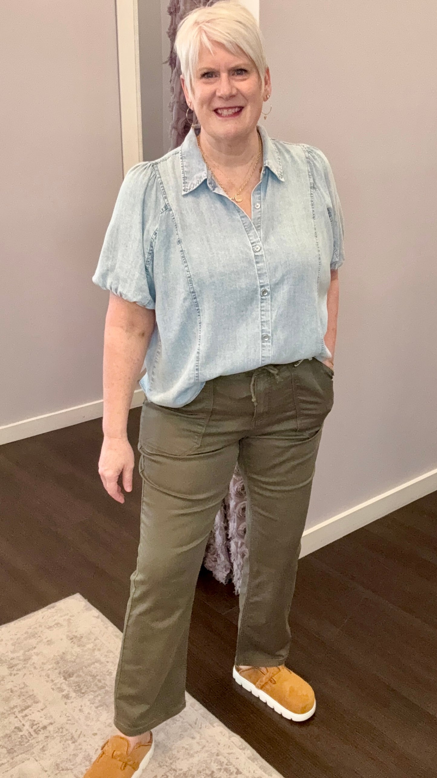 Everyday Twill Pants in Army Green by Dex