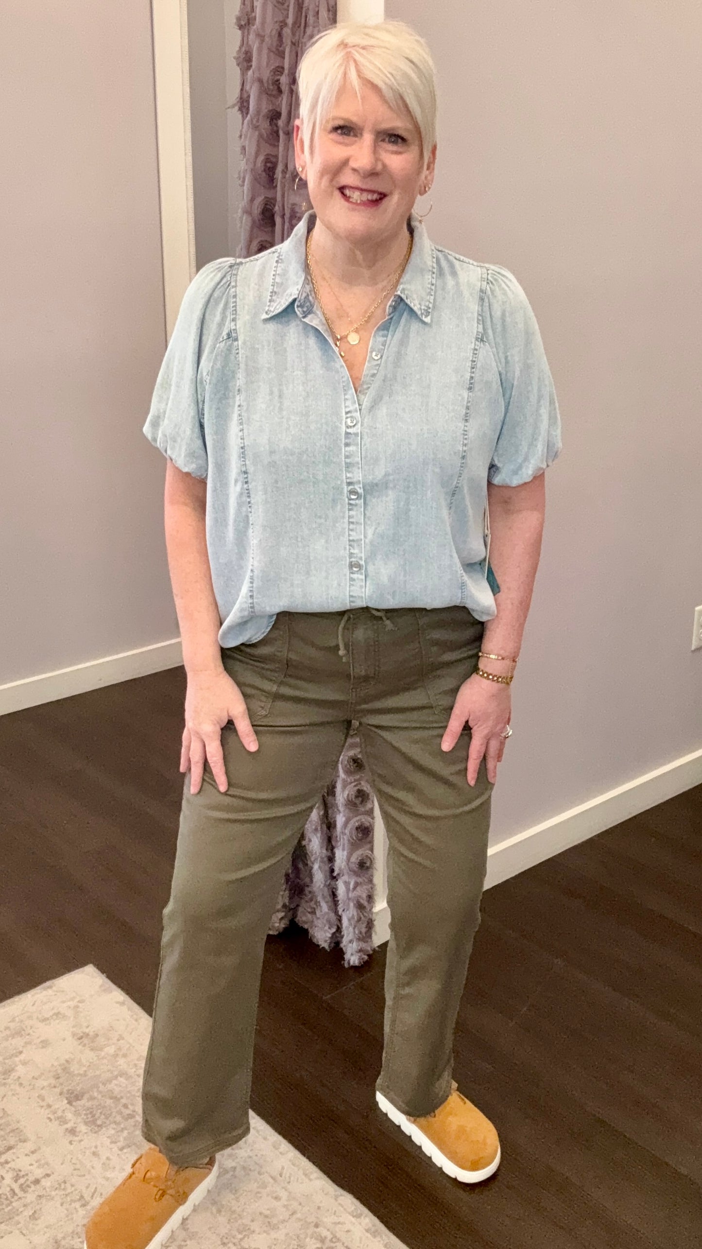 Everyday Twill Pants in Army Green by Dex