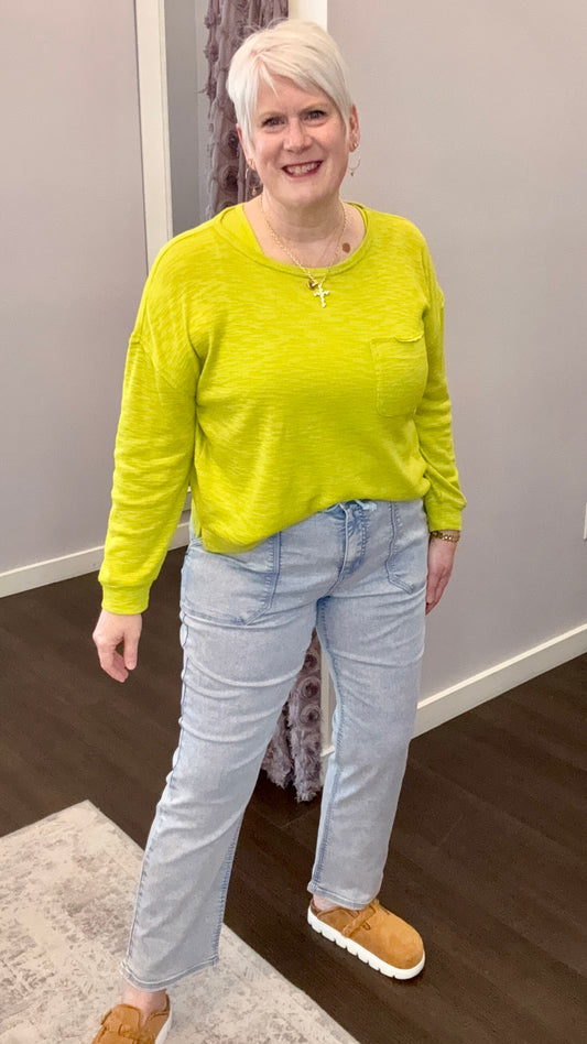 Everyday Twill Pants in Faded Blue by Dex