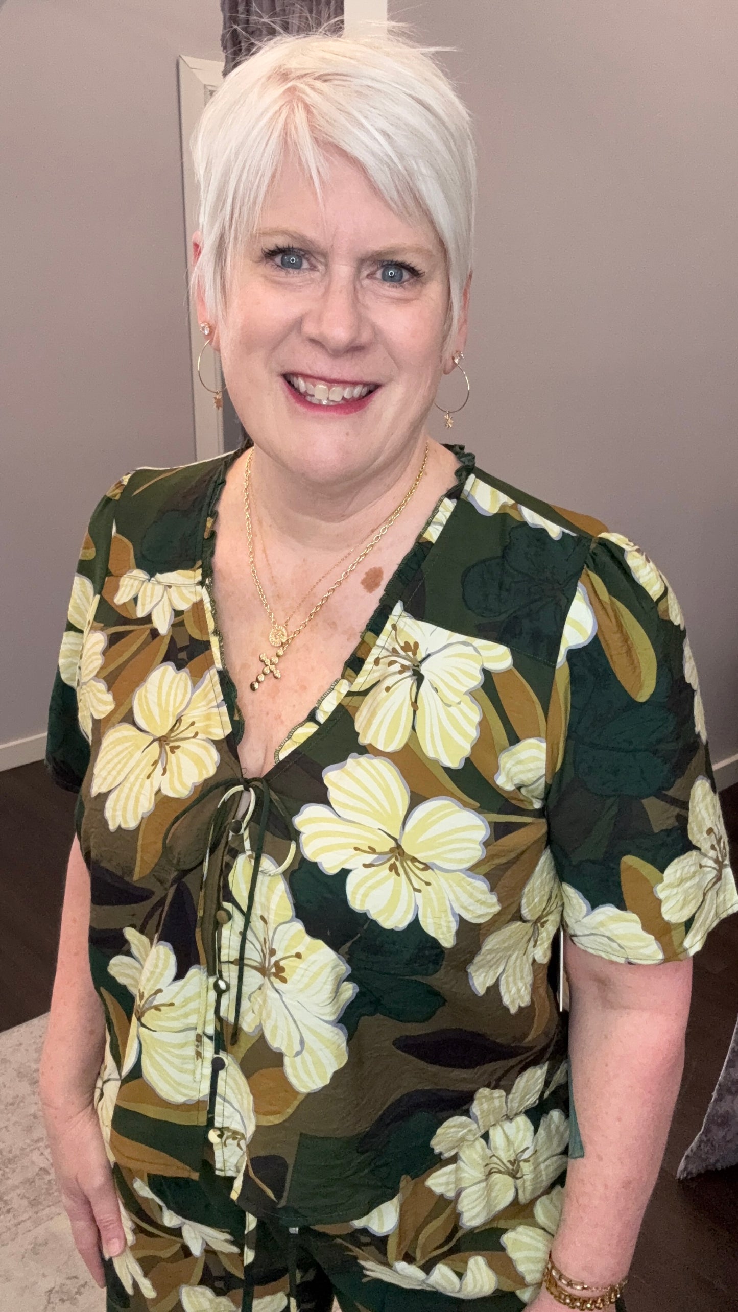 Palm Blossom Blouse by Dex