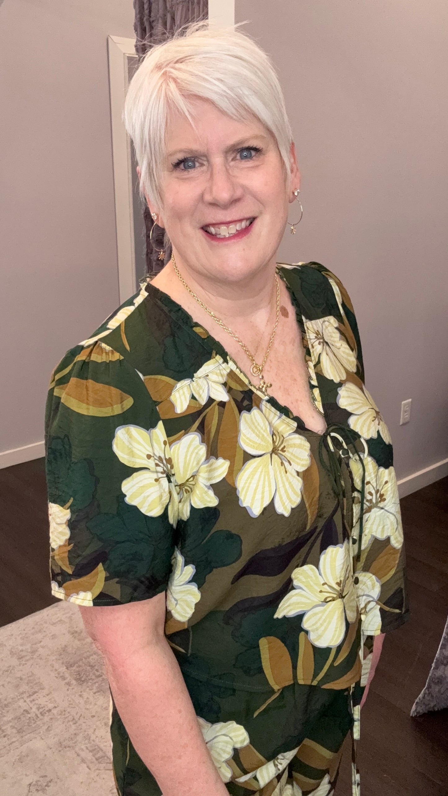 Palm Blossom Blouse by Dex