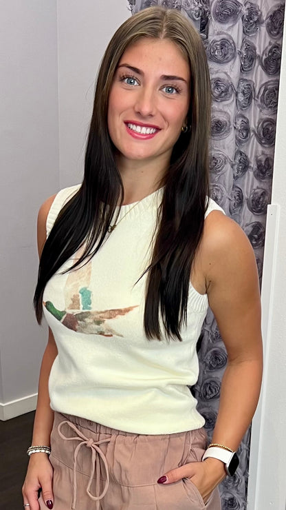 Mallard Moment Sweater Tank