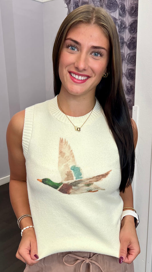 Mallard Moment Sweater Tank