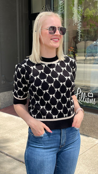 Patterned Knit Top