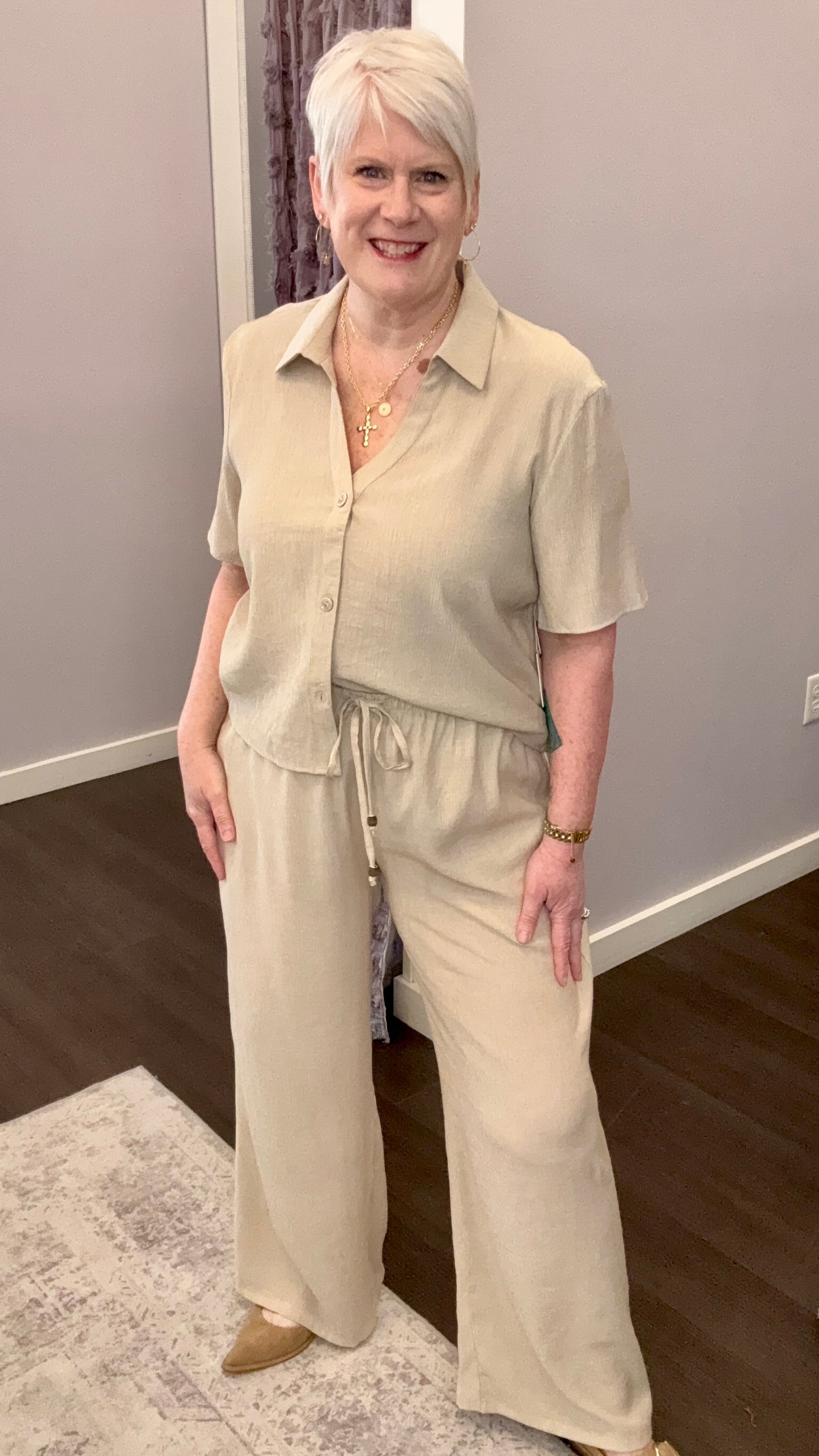 Desert Daydream Pants in Light Oyster by Dex