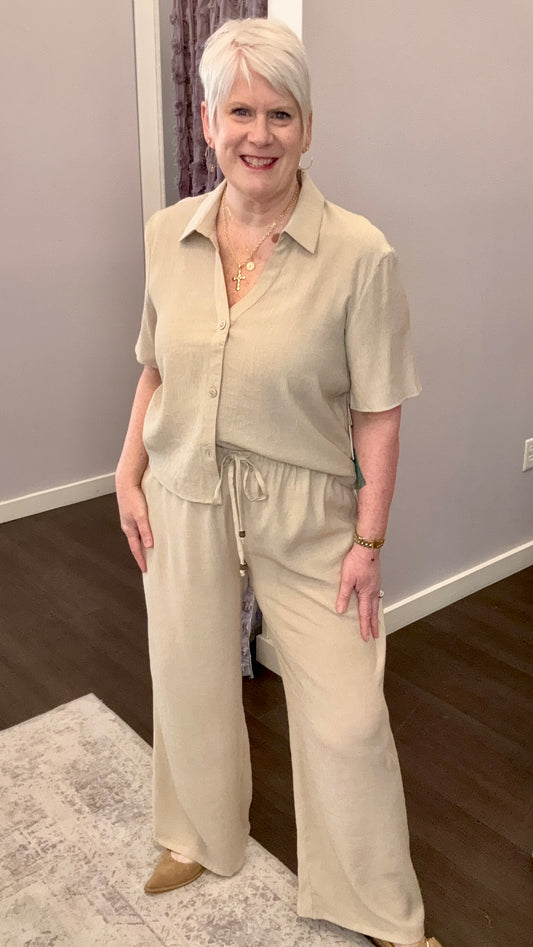 Desert Daydream Pants in Light Oyster by Dex