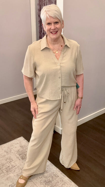 Desert Daydream Pants in Light Oyster by Dex
