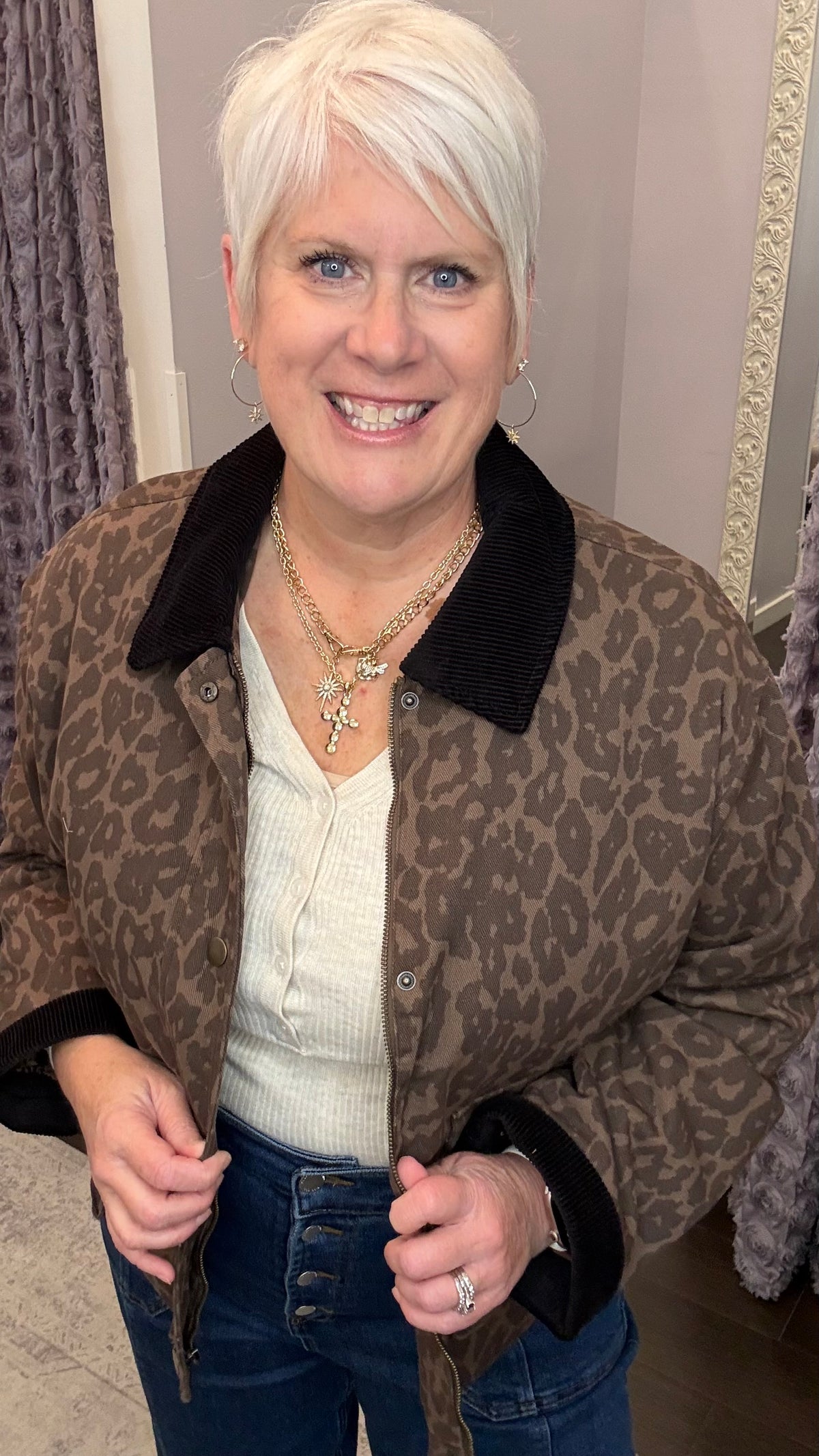Fierce & Free Jacket Leopard Jacket by Dex