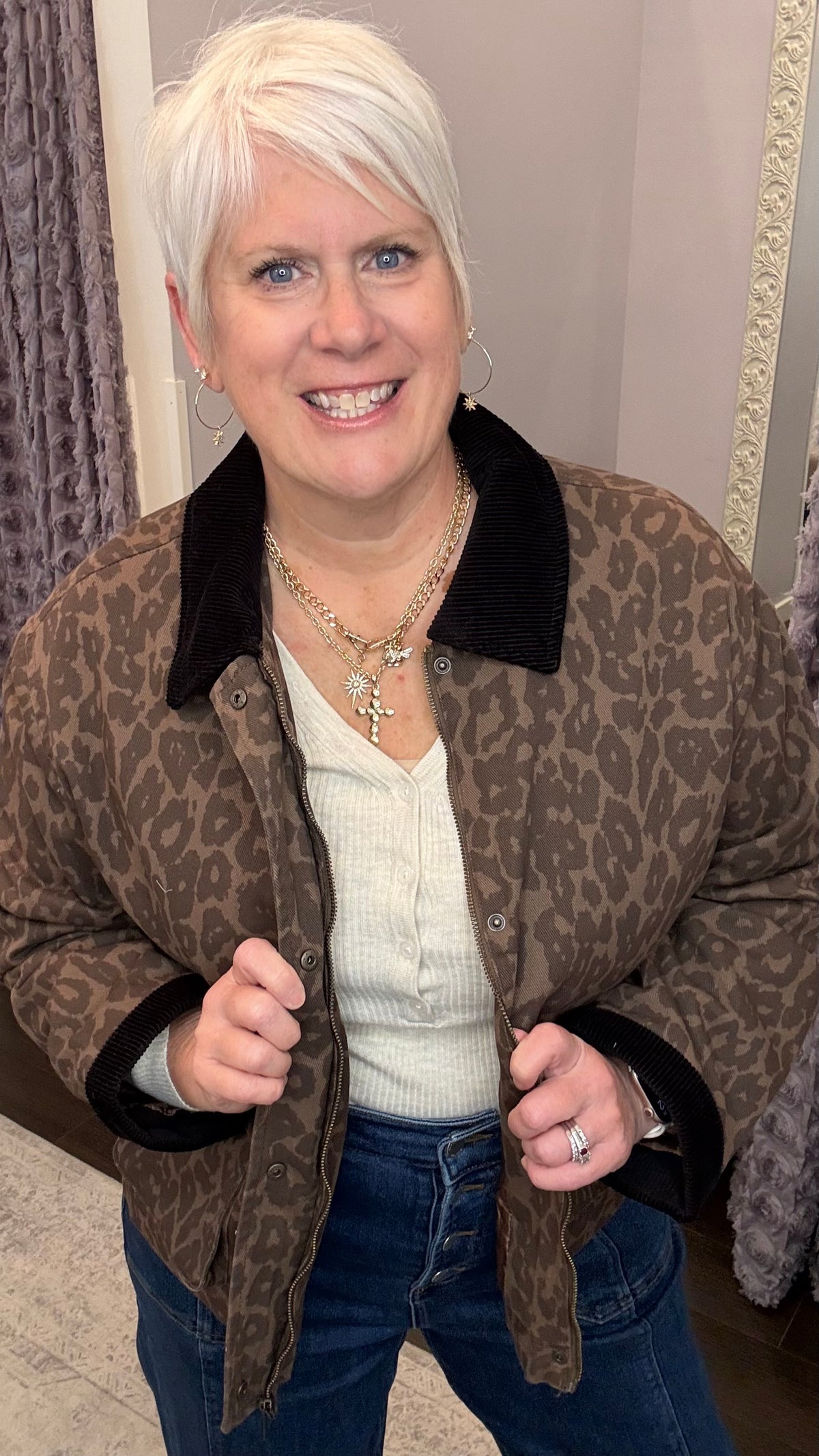 Fierce & Free Jacket Leopard Jacket by Dex