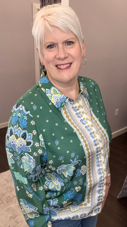 Riviera Garden Blouse by Dex