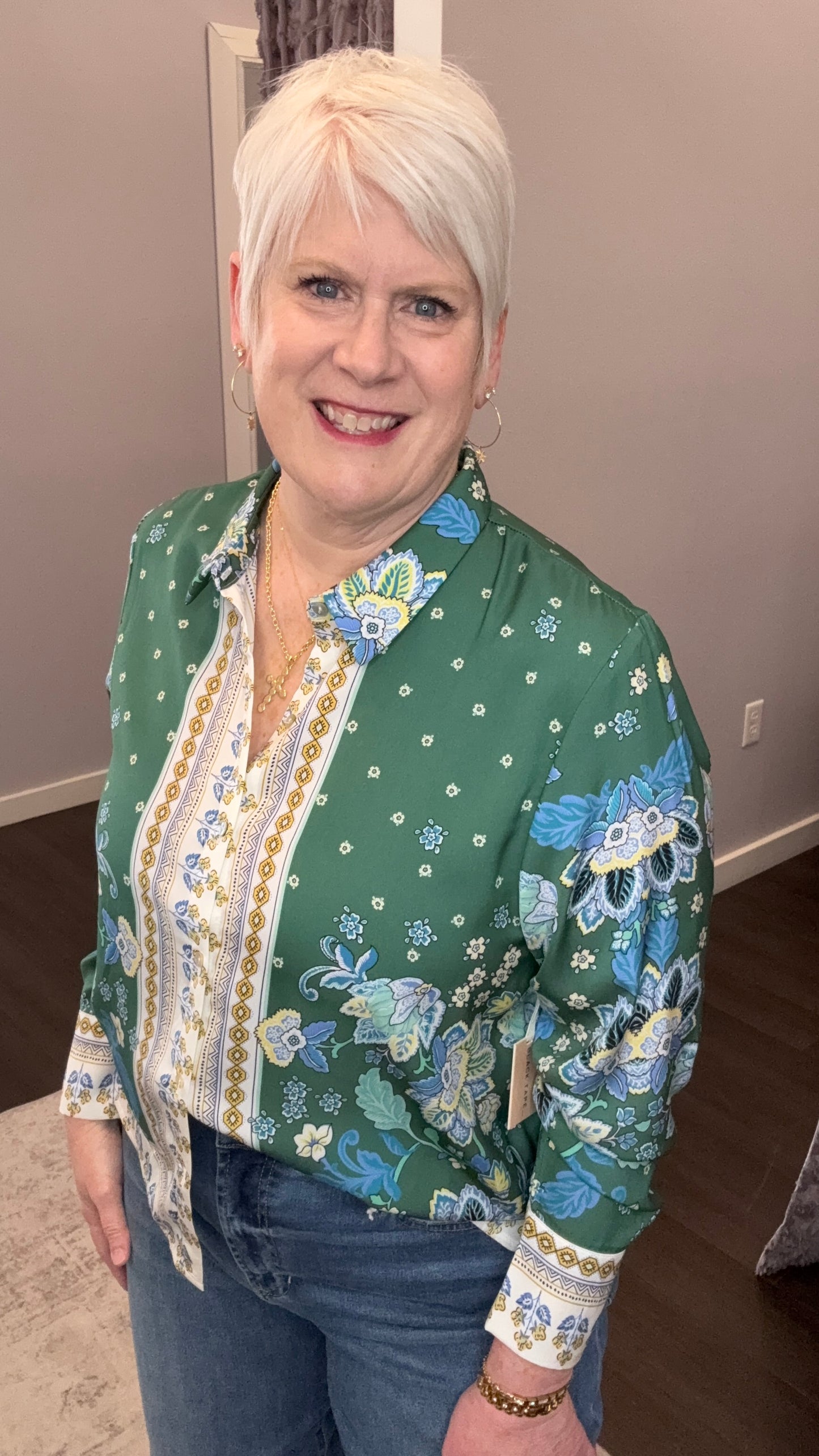 Riviera Garden Blouse by Dex