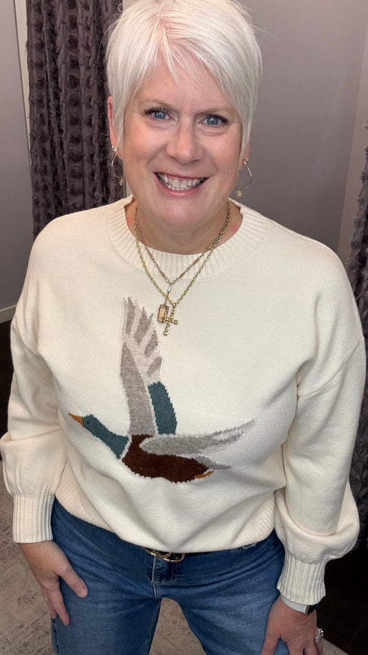 Just Ducky Knit Sweater