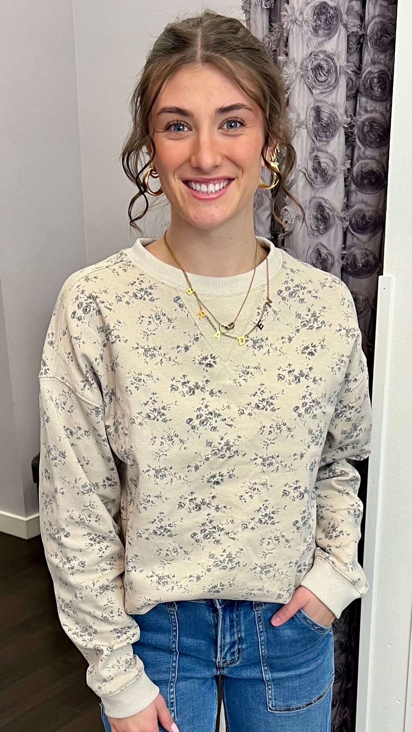 Soft Bloom Crew Pullover