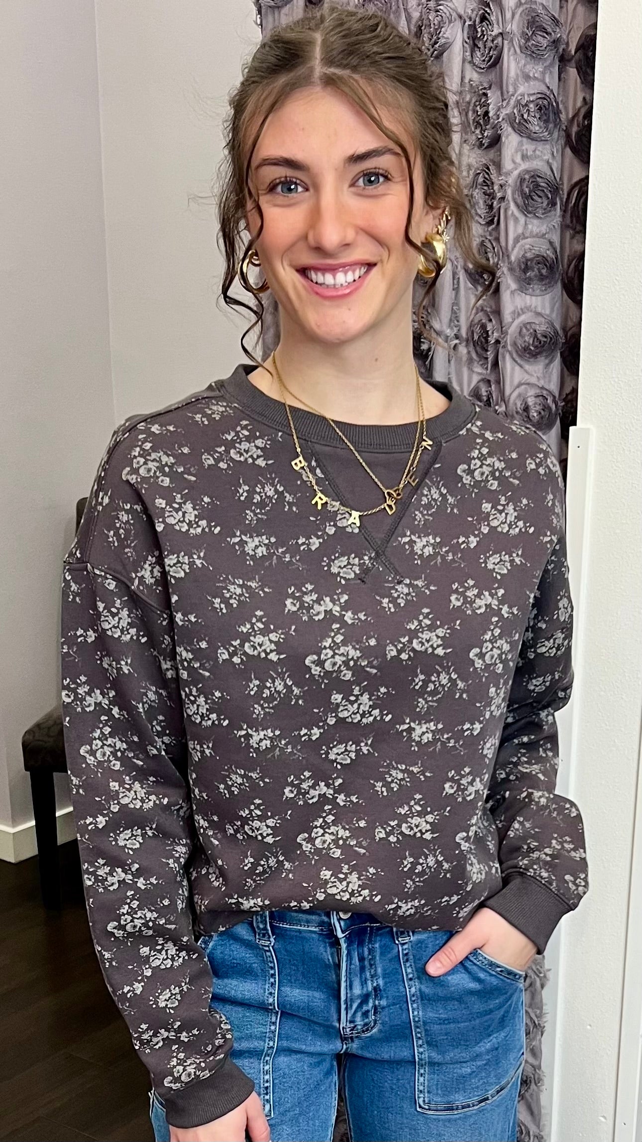 Soft Bloom Crew Pullover