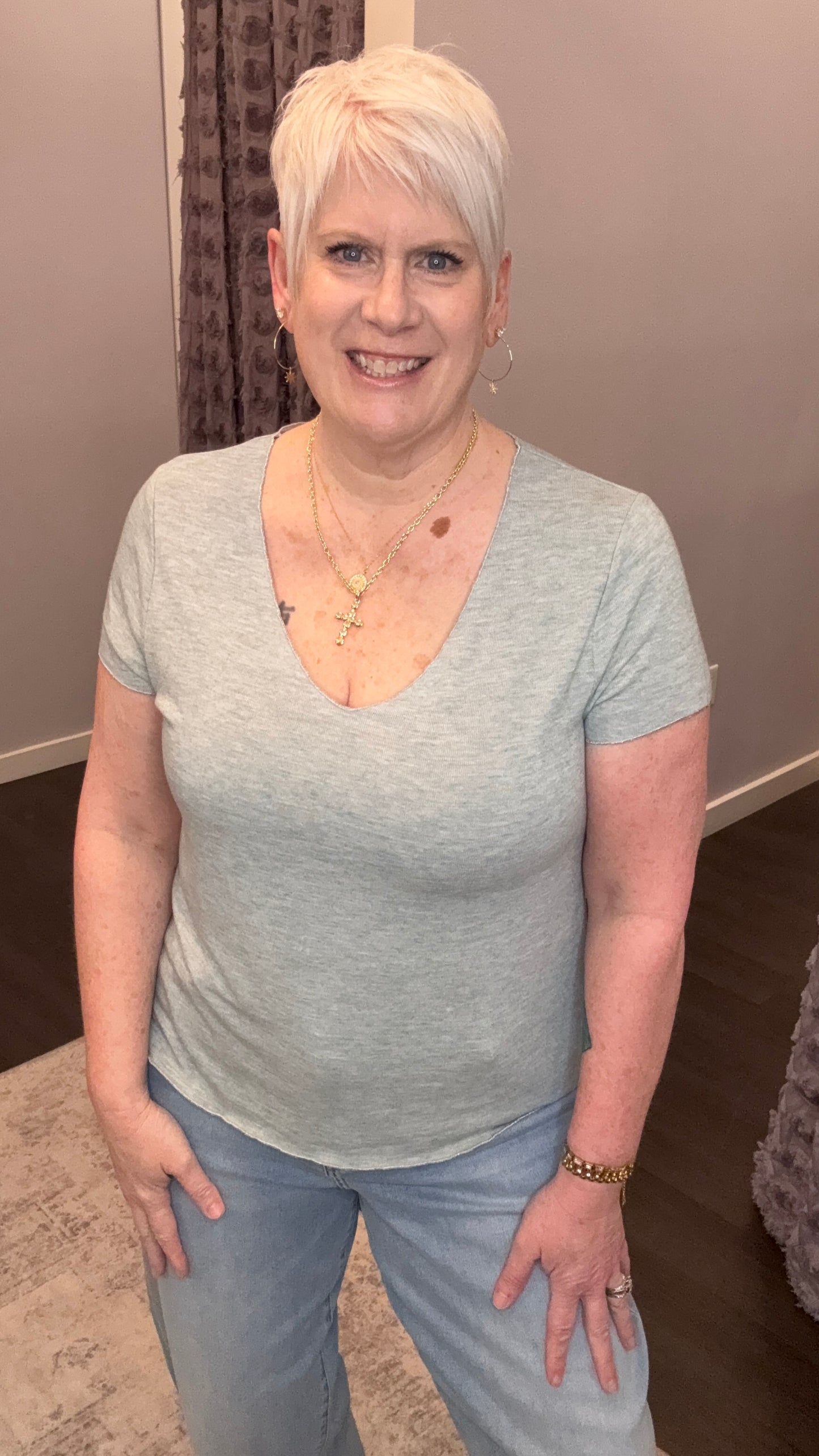 Aisha Top in Milky Blue by Dear John
