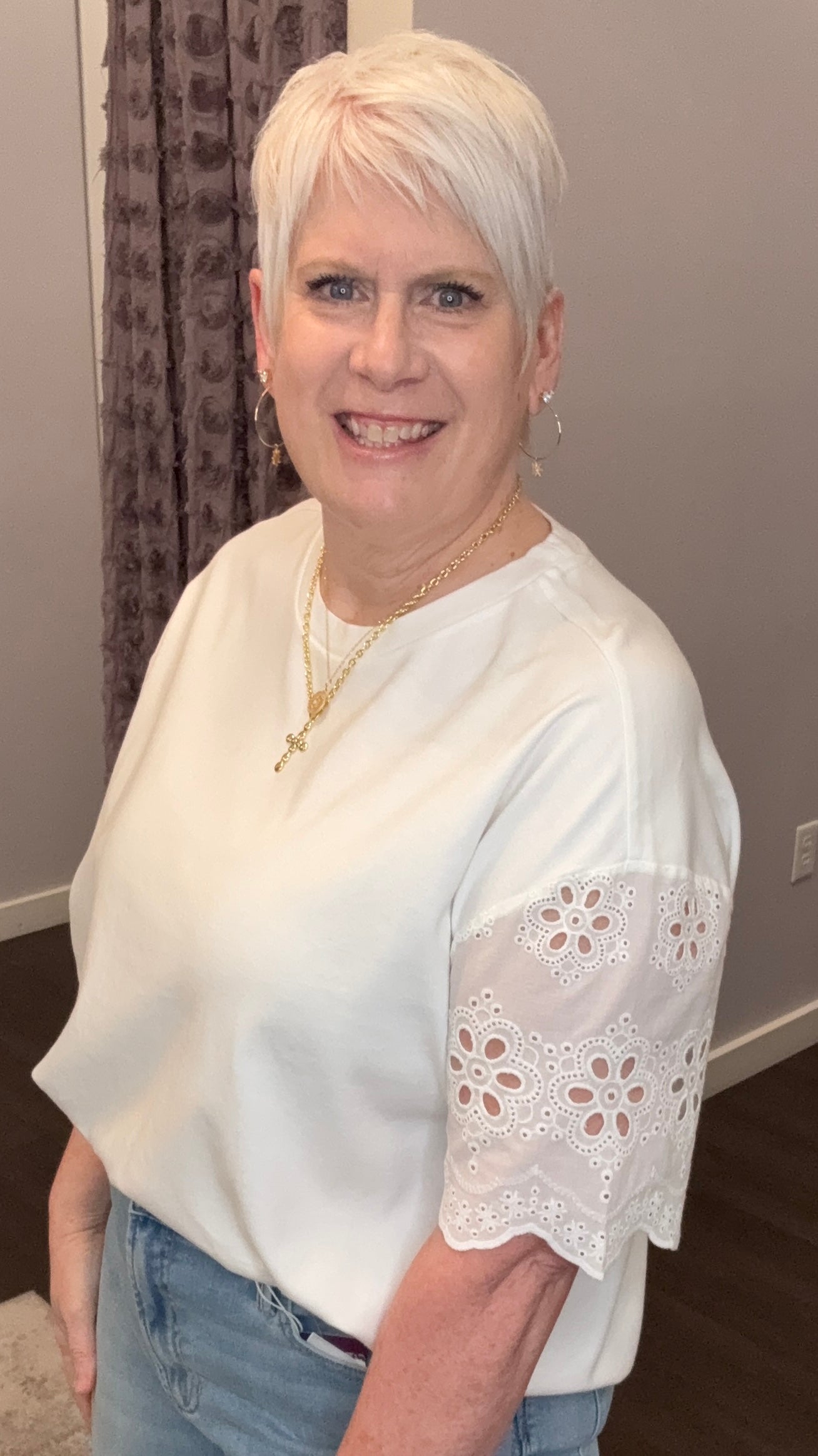 Maddox Top in Riviera White by Dear John