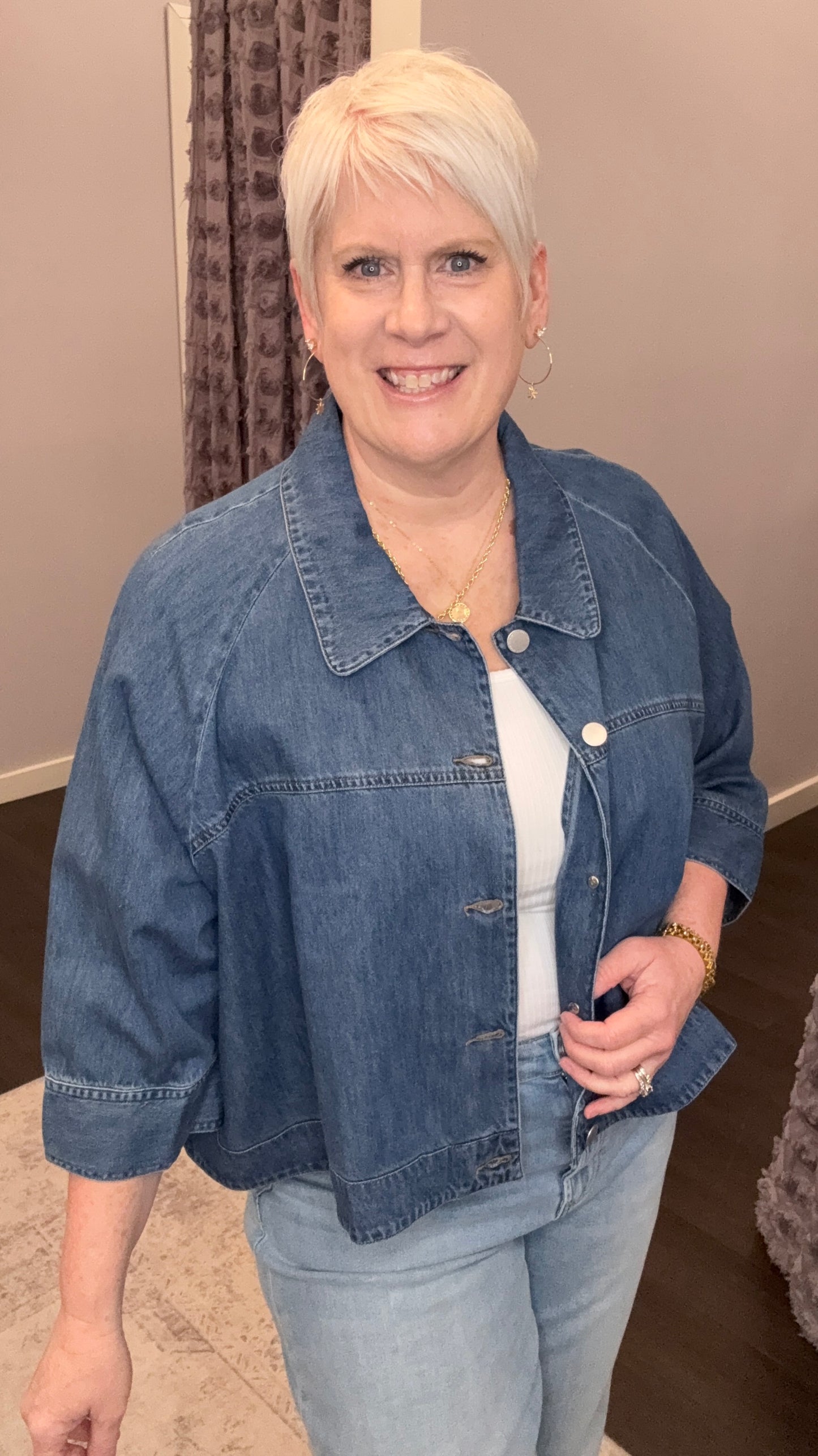 Cristo Denim Jacket in Mid Blue by Dear John