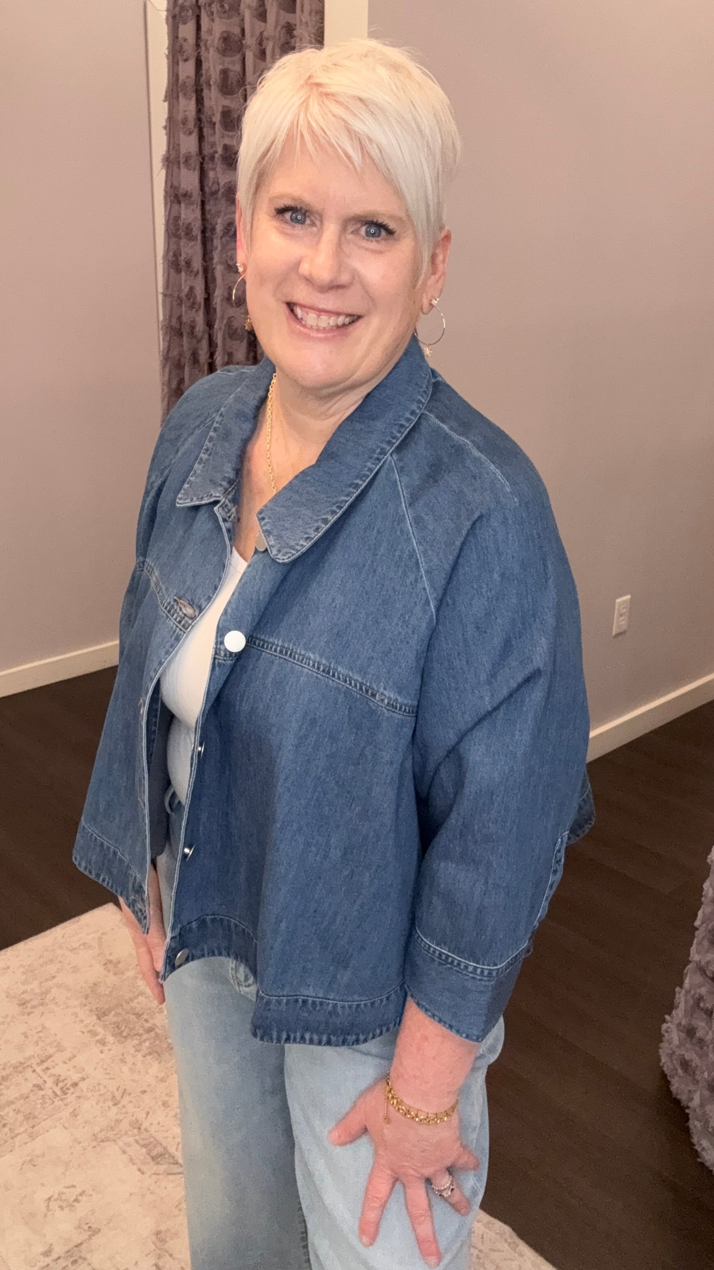 Cristo Denim Jacket in Mid Blue by Dear John