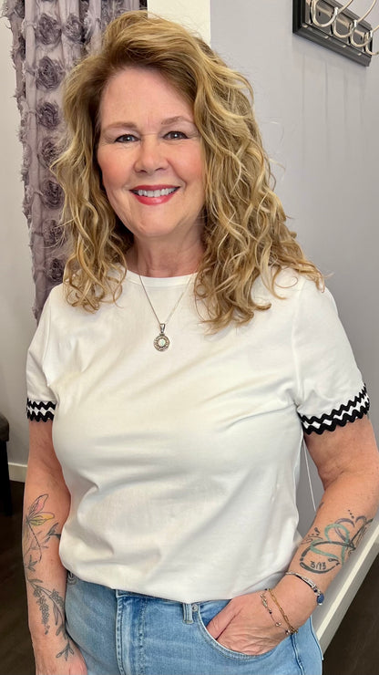 Sweet & Sleek Ricrac Tee