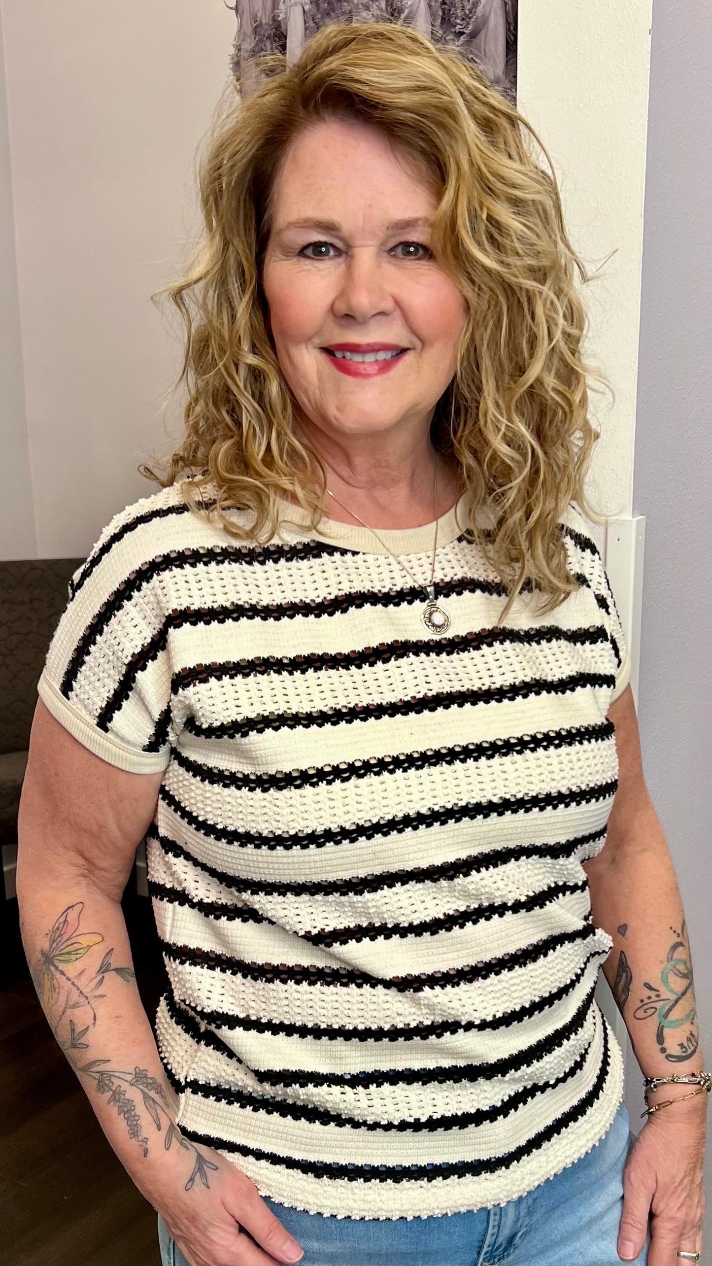 Café Classic Stripe Knit