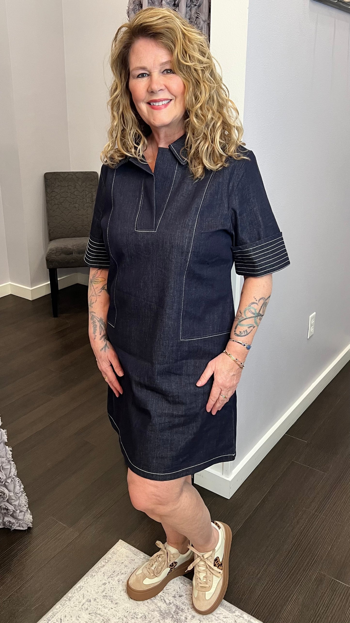 Effortless Editor Dress by Skies Are Blue