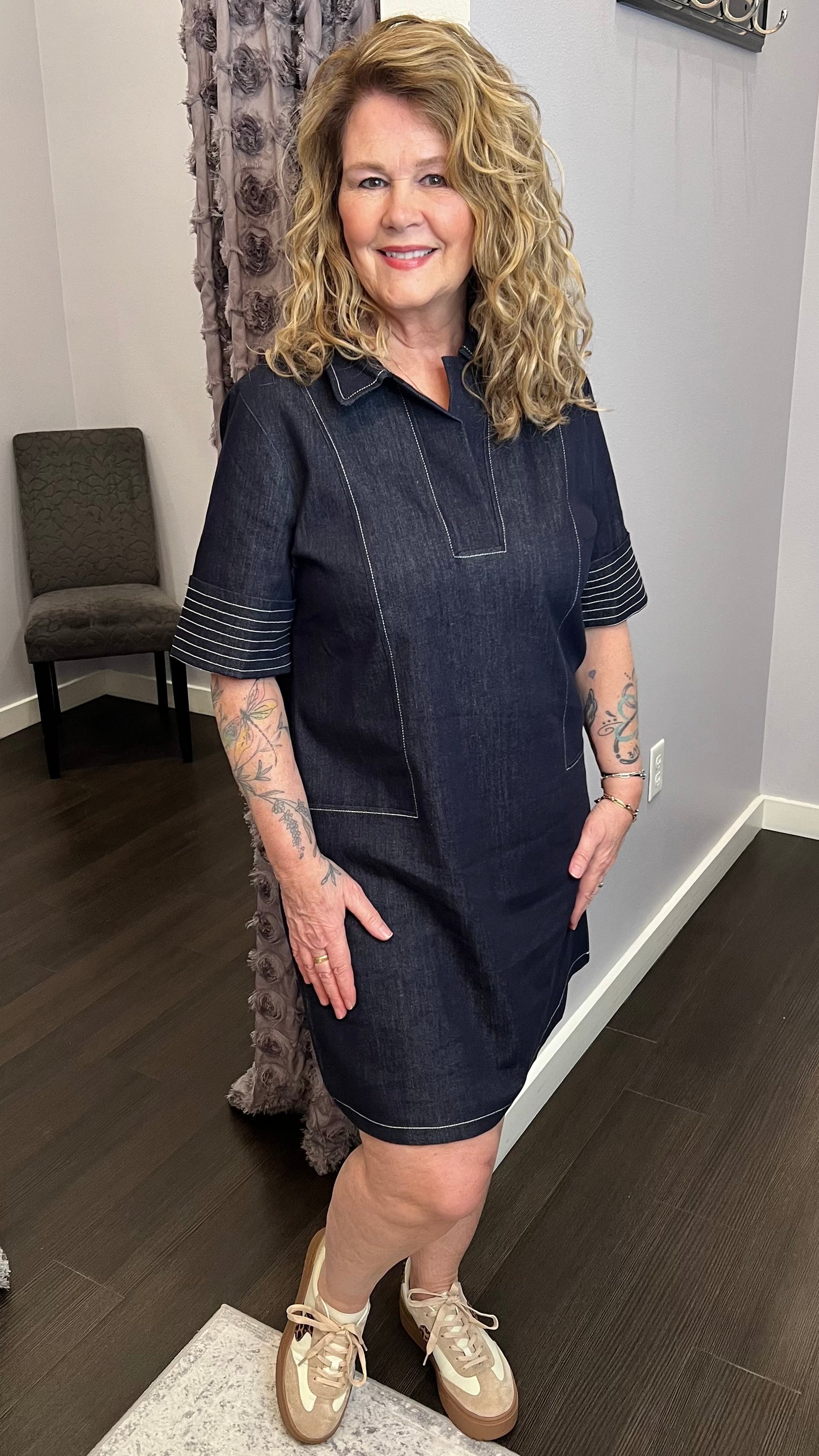 Effortless Editor Dress by Skies Are Blue