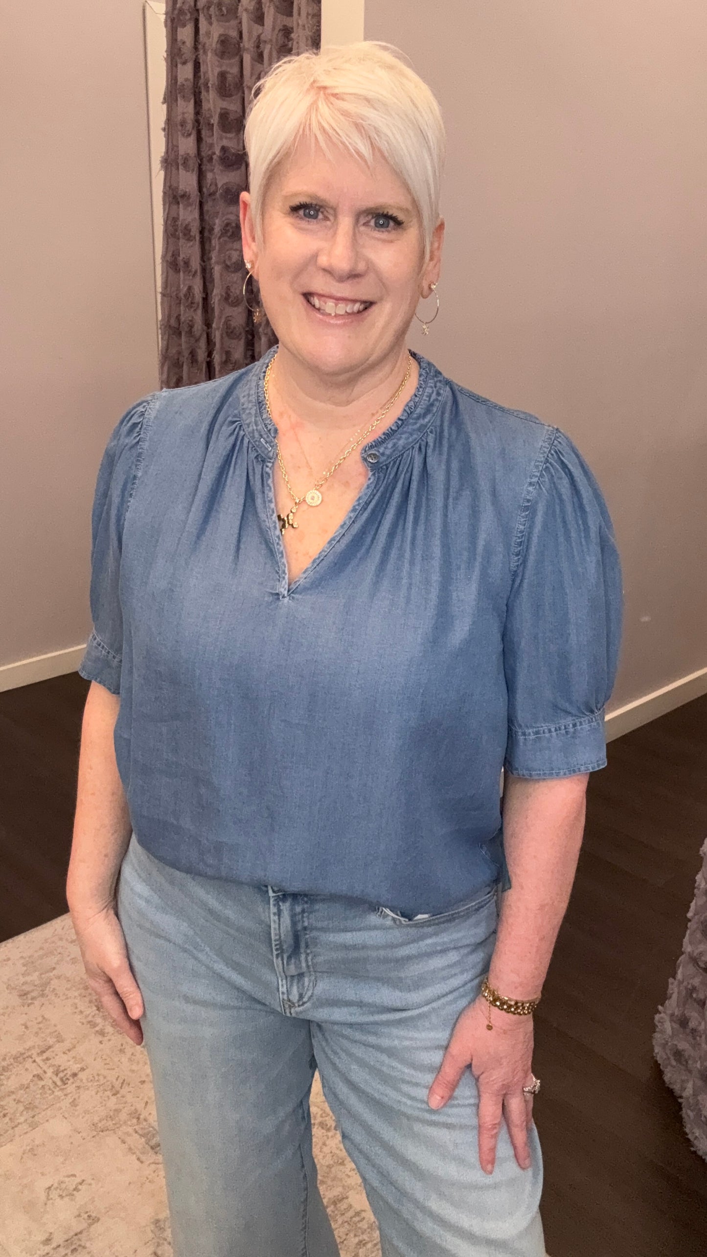 Sammi Top in Imperial Blue by Dear John