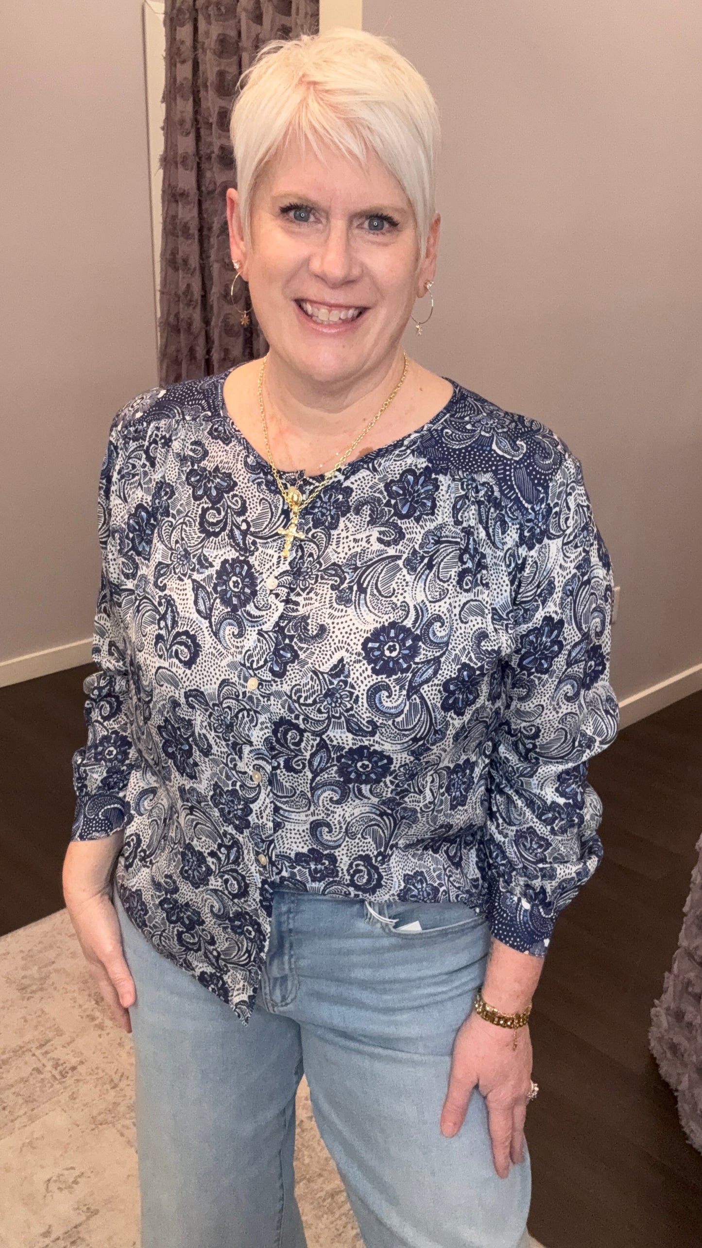 Jess Top in Inverted Regatta by Dear John