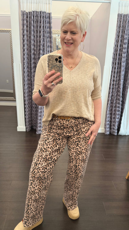 Lightweight Knit Drop Shoulder Top