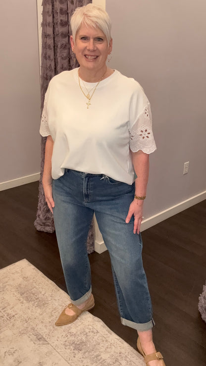 Everett High Rise Jeans in Ocean Bath by Dear John