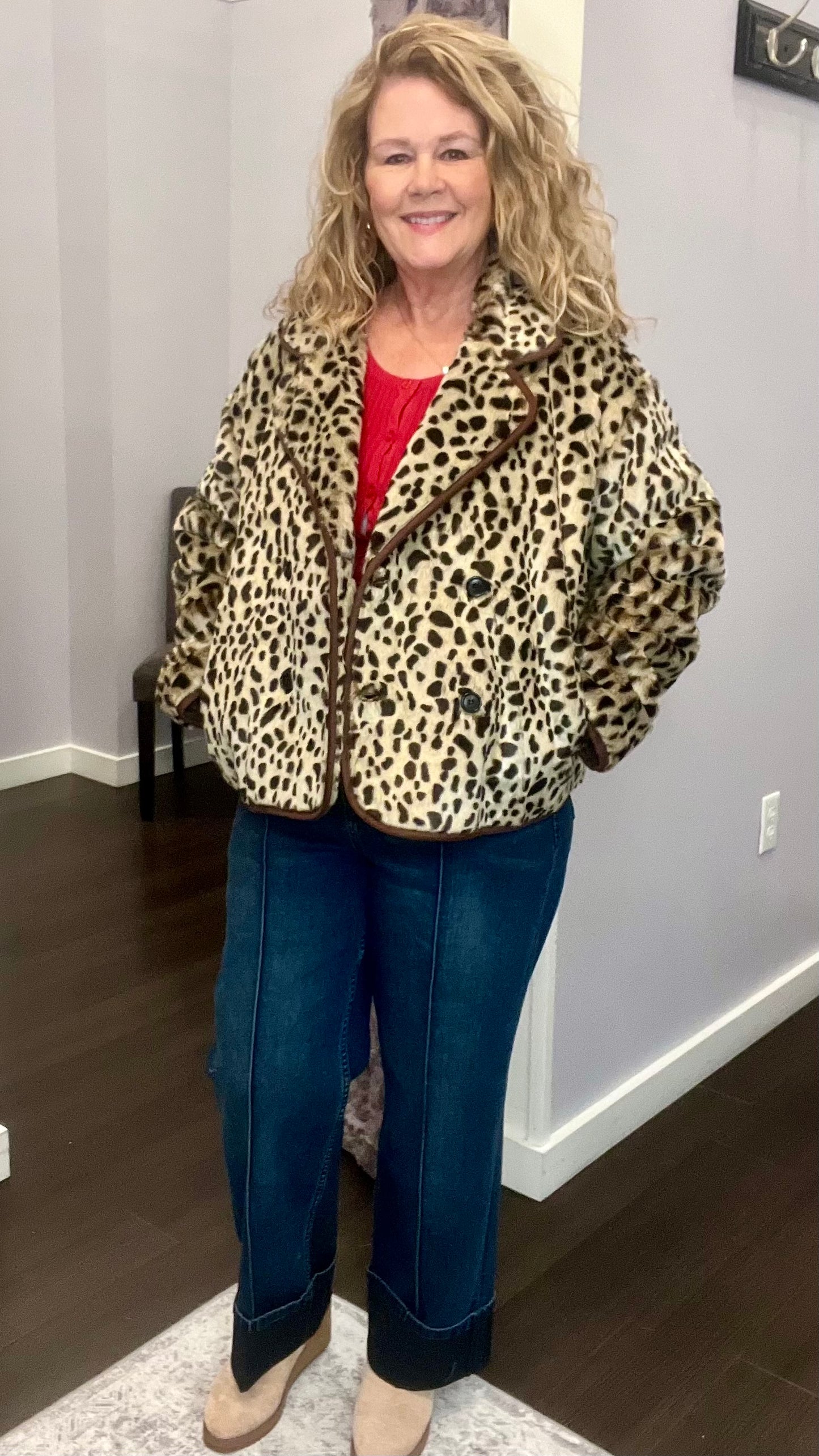 Meadow Faux Fur Jacket by Dear John