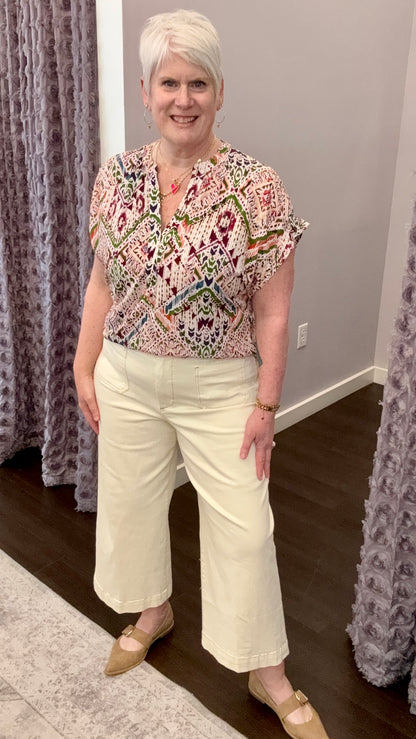 Audrey High Rise Jeans in Ivory by Dear John