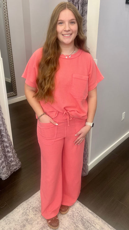 Strawberry Lemonade Honey Comb Pants