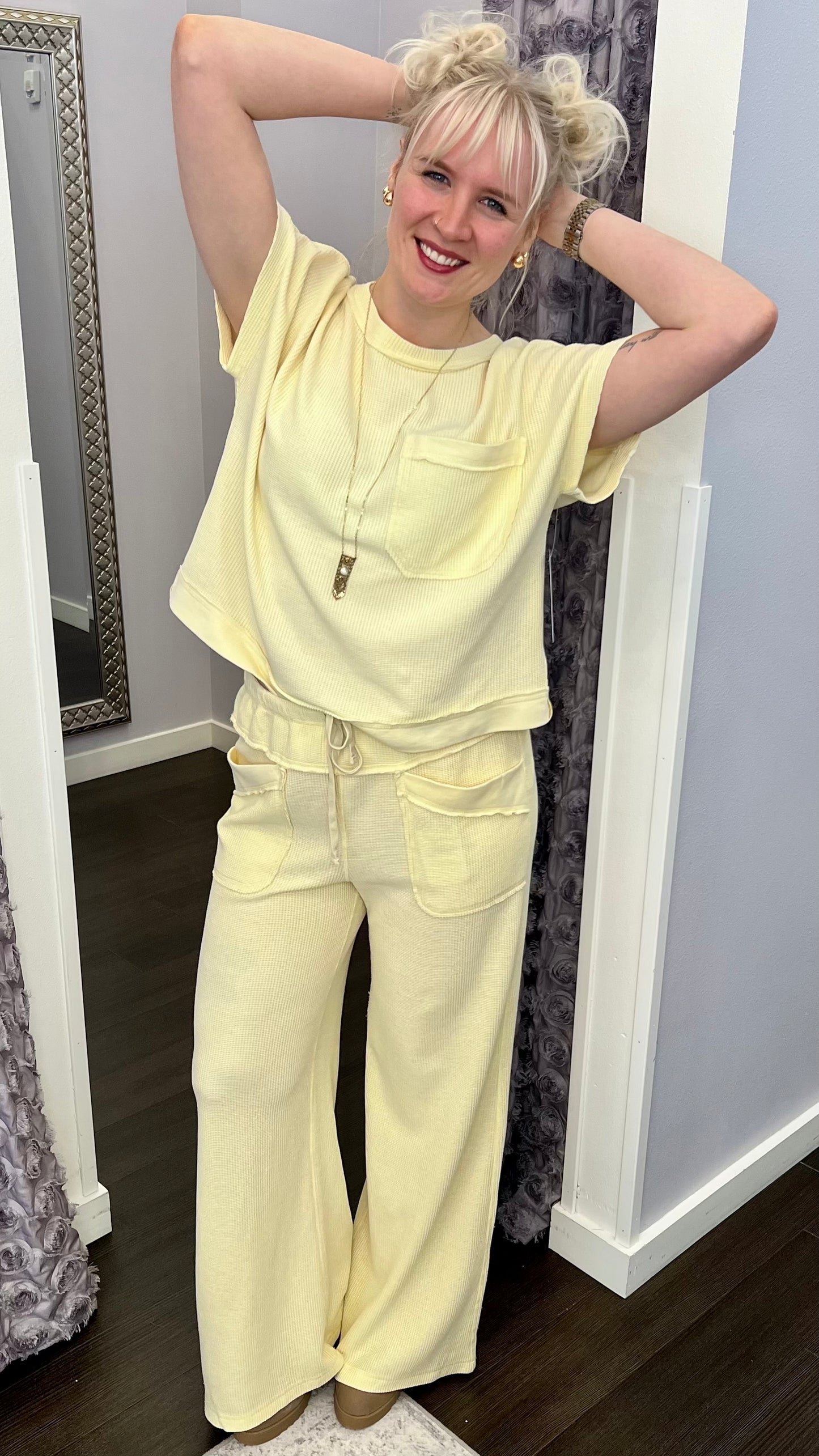 Strawberry Lemonade Honey Comb Pants