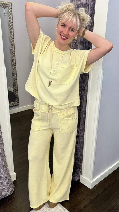 Strawberry Lemonade Honey Comb Pants