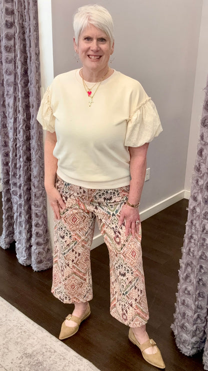 Audrey High Rise Jeans in Tropical Ikat by Dear John