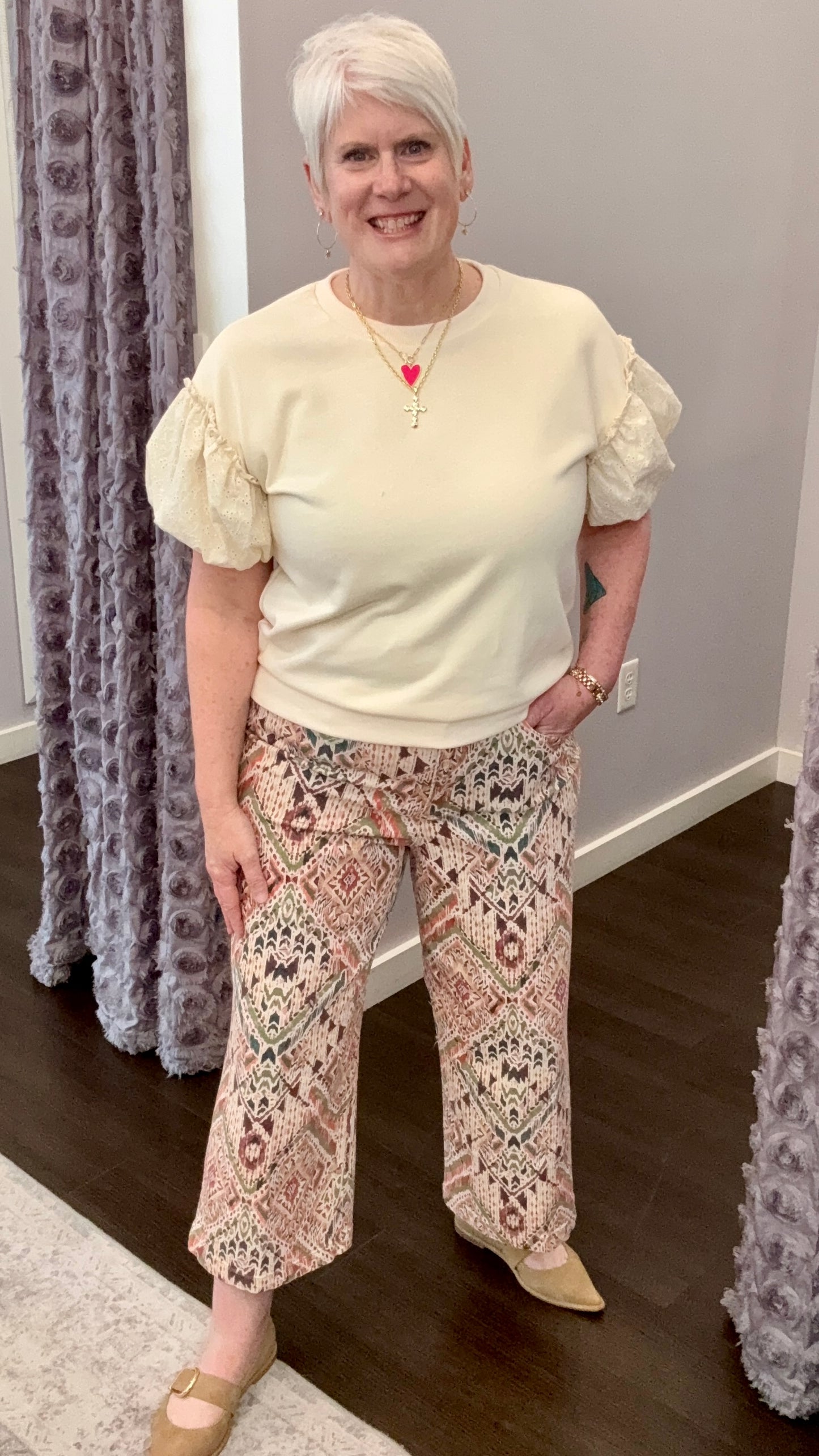 Audrey High Rise Jeans in Tropical Ikat by Dear John