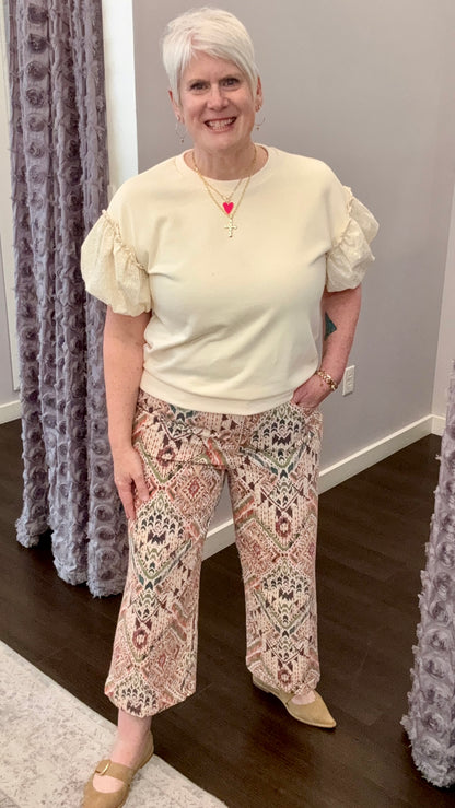 Audrey High Rise Jeans in Tropical Ikat by Dear John