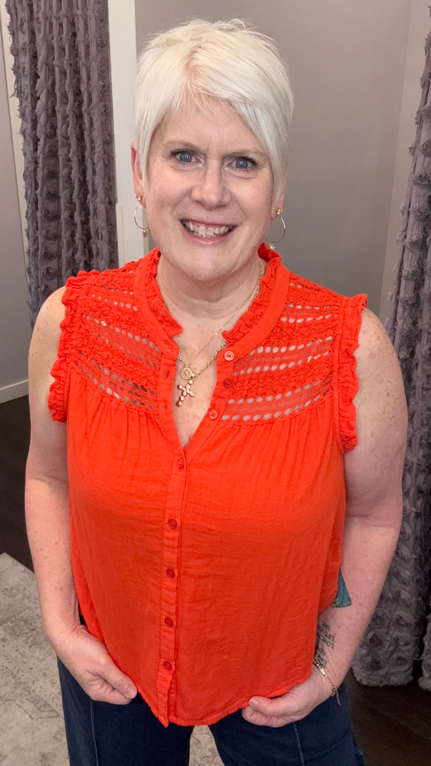 Janeca Top in Grenadine by Dear John