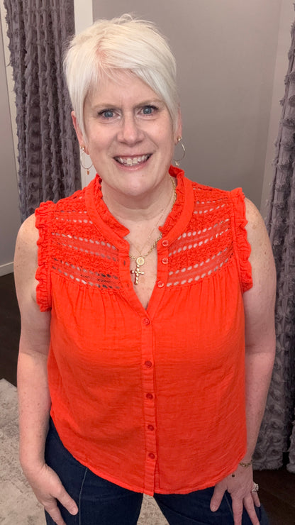 Janeca Top in Grenadine by Dear John